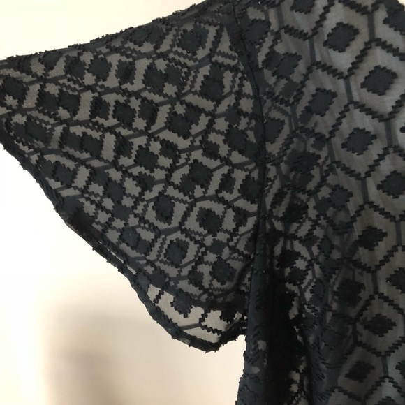 Torrid Semi Sheer Short Sleeve Blouse - Picture 3 of 7